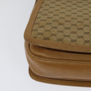 GUCCI Micro GG Canvas Shoulder Bag Beige Gold Auth BA3245-15