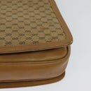 GUCCI Micro GG Canvas Shoulder Bag Beige Gold Auth BA3245-16