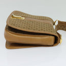 GUCCI Micro GG Canvas Shoulder Bag Beige Gold Auth BA3245-4