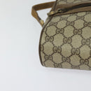 GUCCI GG Supreme Web Sherry Line Shoulder Bag PVC Beige 56 02 004 Auth BA3247-9