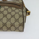 GUCCI GG Supreme Web Sherry Line Shoulder Bag PVC Beige 56 02 004 Auth BA3247-14