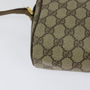 GUCCI GG Supreme Web Sherry Line Shoulder Bag PVC Beige 56 02 004 Auth BA3247-15