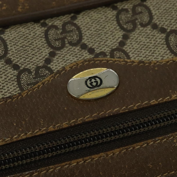 GUCCI GG Supreme Web Sherry Line Shoulder Bag PVC Beige 56 02 004 Auth BA3247