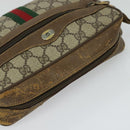 GUCCI GG Supreme Web Sherry Line Shoulder Bag PVC Beige 56 02 004 Auth BA3247-6