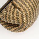 FENDI Shoulder Bag Leather Gold Auth BA3251-9