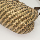 FENDI Shoulder Bag Leather Gold Auth BA3251-16