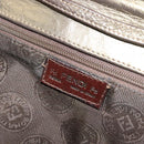 FENDI Shoulder Bag Leather Gold Auth BA3251-11