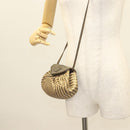 FENDI Shoulder Bag Leather Gold Auth BA3251-22