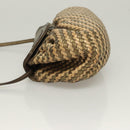 FENDI Shoulder Bag Leather Gold Auth BA3251-4