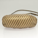 FENDI Shoulder Bag Leather Gold Auth BA3251-5