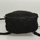 Stella MacCartney Falabella Chain Backpack Suede Black Silver 364517 Auth BA3253-5