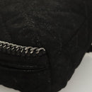 Stella MacCartney Falabella Chain Backpack Suede Black Silver 364517 Auth BA3253-16