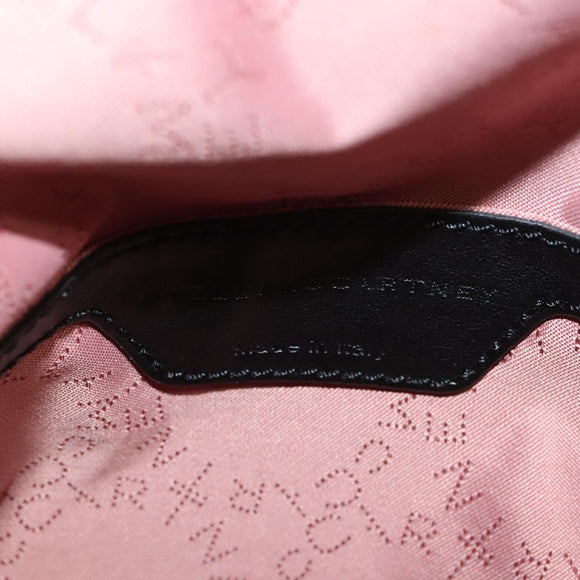 Stella MacCartney Falabella Chain Backpack Suede Black Silver 364517 Auth BA3253