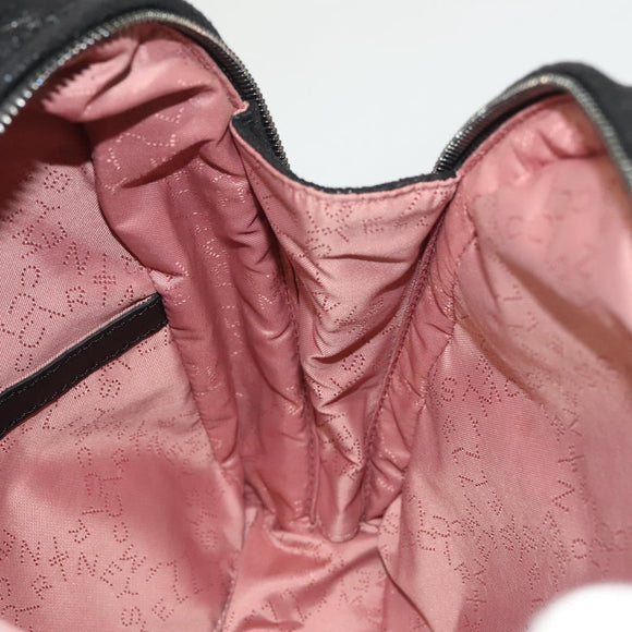 Stella MacCartney Falabella Chain Backpack Suede Black Silver 364517 Auth BA3253