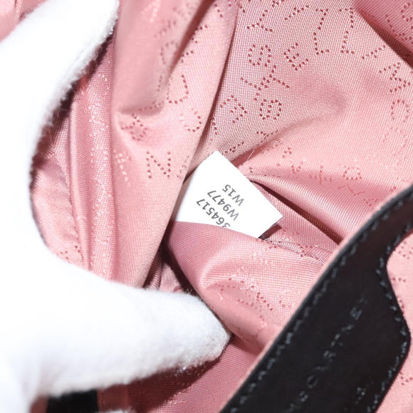 Stella MacCartney Falabella Chain Backpack Suede Black Silver 364517 Auth BA3253