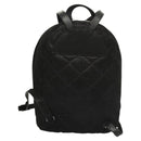 Stella MacCartney Falabella Chain Backpack Suede Black Silver 364517 Auth BA3253-2