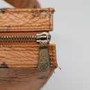 MCM Logogram Vicetos Shoulder Bag PVC Leather Brown Gold Auth BA3258-14