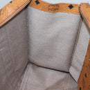 MCM Logogram Vicetos Shoulder Bag PVC Leather Brown Gold Auth BA3258-17