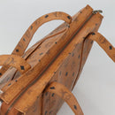 MCM Logogram Vicetos Shoulder Bag PVC Leather Brown Gold Auth BA3258-6