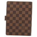 LOUIS VUITTON Damier Ebene Agenda MM Day Planner Cover R20240 LV Auth BA3262-2