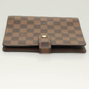LOUIS VUITTON Damier Ebene Agenda MM Day Planner Cover R20240 LV Auth BA3262-3