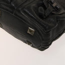 Chloe Shoulder Bag Leather 2wy Black Gold Auth BA3264-15