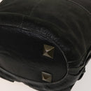 Chloe Shoulder Bag Leather 2wy Black Gold Auth BA3264-10