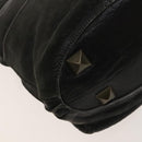 Chloe Shoulder Bag Leather 2wy Black Gold Auth BA3264-17