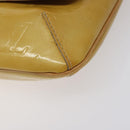 LOUIS VUITTON Monogram Vernis Thompson Street Bag Beige M91301 LV Auth BA3267-9