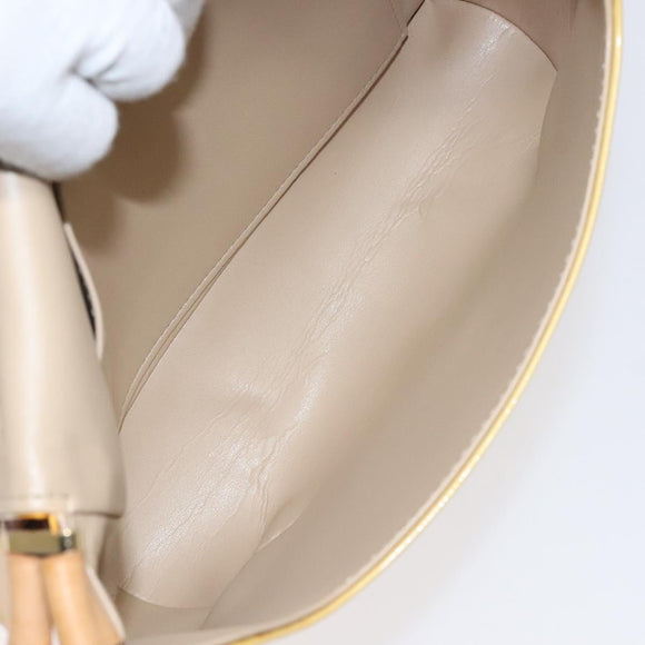 LOUIS VUITTON Monogram Vernis Thompson Street Bag Beige M91301 LV Auth BA3267