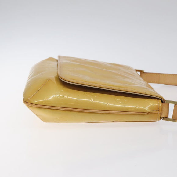 LOUIS VUITTON Monogram Vernis Thompson Street Bag Beige M91301 LV Auth BA3267