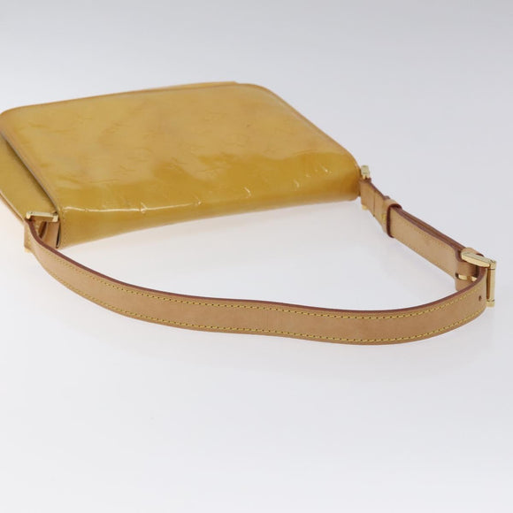 LOUIS VUITTON Monogram Vernis Thompson Street Bag Beige M91301 LV Auth BA3267