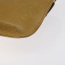 CARTIER Must Line Clutch Bag Leather Beige Auth BA3268-15