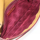 CARTIER Must Line Clutch Bag Leather Beige Auth BA3268-11