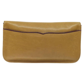 CARTIER Must Line Clutch Bag Leather Beige Auth BA3268 - 0
