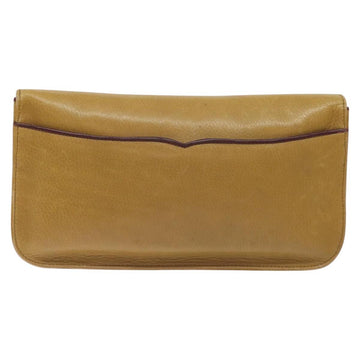 CARTIER Must Line Clutch Bag Leather Beige Auth BA3268 - 0