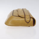 CARTIER Must Line Clutch Bag Leather Beige Auth BA3268-3