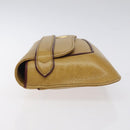 CARTIER Must Line Clutch Bag Leather Beige Auth BA3268-4