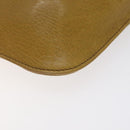 CARTIER Must Line Clutch Bag Leather Beige Auth BA3268-7