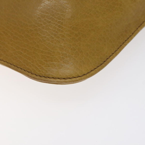 CARTIER Must Line Clutch Bag Leather Beige Auth BA3268