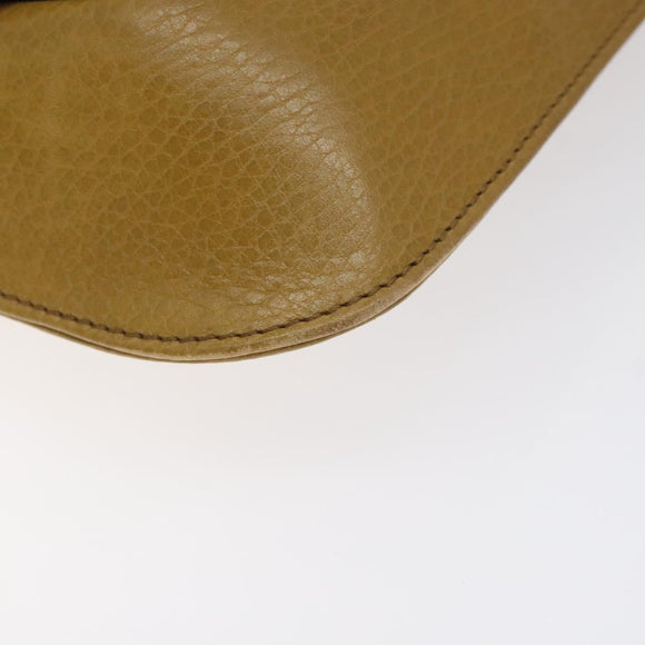 CARTIER Must Line Clutch Bag Leather Beige Auth BA3268