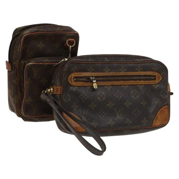 LOUIS VUITTON Monogram Bag 2Set LV Auth BA3269