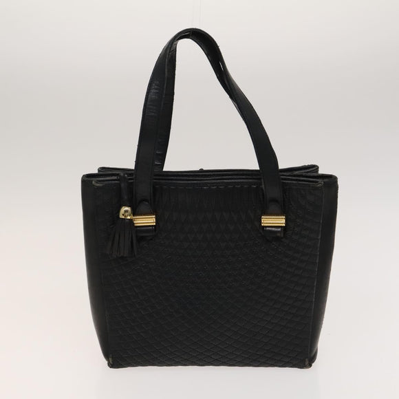 BALLY Quilted Bag Leather 3Set Green Black Brown Auth BA3270