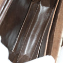 GUCCI Cartier GG Supreme Bag PVC Leather 2Set Beige Bordeaux gold Auth BA3271-10