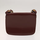 GUCCI Cartier GG Supreme Bag PVC Leather 2Set Beige Bordeaux gold Auth BA3271-12