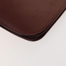 GUCCI Cartier GG Supreme Bag PVC Leather 2Set Beige Bordeaux gold Auth BA3271-17