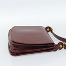 GUCCI Cartier GG Supreme Bag PVC Leather 2 Set Beige Bordeaux gold Auth BA3271-20