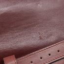 GUCCI Cartier GG Supreme Bag PVC Leather 2 Set Beige Bordeaux gold Auth BA3271-28