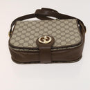 GUCCI Cartier GG Supreme Bag PVC Leather 2Set Beige Bordeaux gold Auth BA3271-7