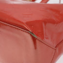 LOUIS VUITTON Vernis Wilshire PM Hand Bag Orenge Sunset M93644 LV Auth BA3277-14